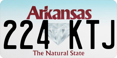 AR license plate 224KTJ