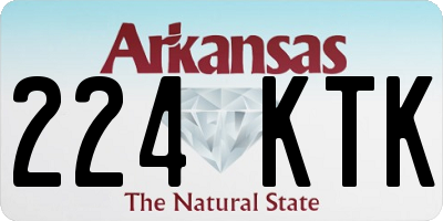AR license plate 224KTK