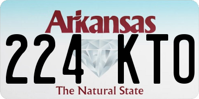 AR license plate 224KTO