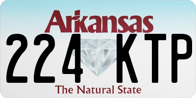 AR license plate 224KTP