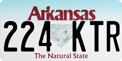 AR license plate 224KTR