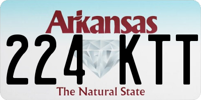 AR license plate 224KTT