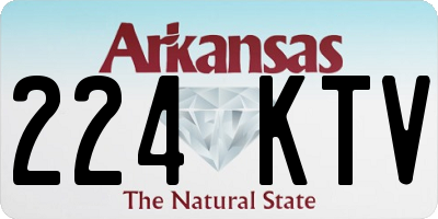 AR license plate 224KTV