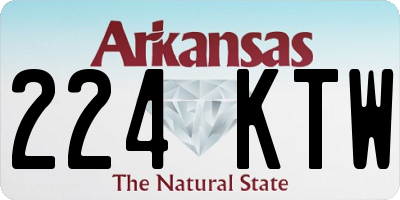 AR license plate 224KTW