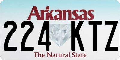 AR license plate 224KTZ