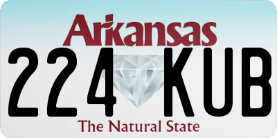 AR license plate 224KUB