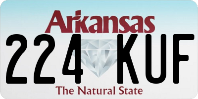 AR license plate 224KUF