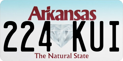 AR license plate 224KUI