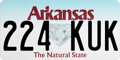 AR license plate 224KUK