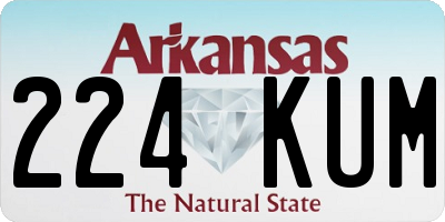 AR license plate 224KUM