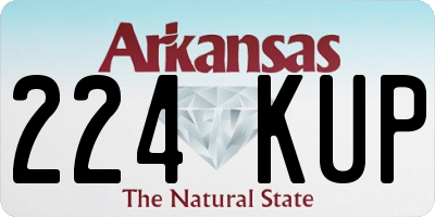 AR license plate 224KUP