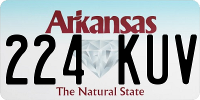 AR license plate 224KUV