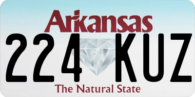AR license plate 224KUZ