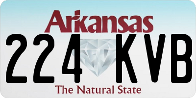AR license plate 224KVB