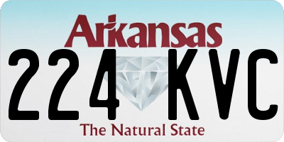 AR license plate 224KVC