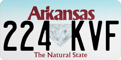 AR license plate 224KVF