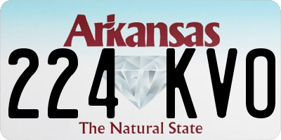 AR license plate 224KVO