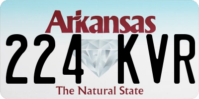 AR license plate 224KVR