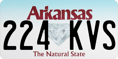 AR license plate 224KVS