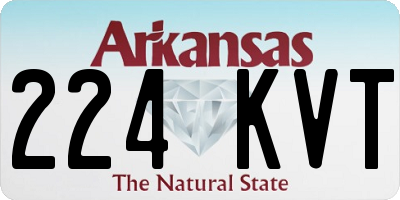 AR license plate 224KVT