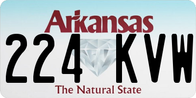 AR license plate 224KVW