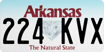 AR license plate 224KVX