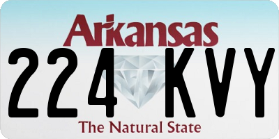 AR license plate 224KVY
