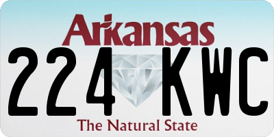 AR license plate 224KWC