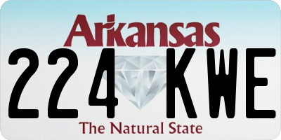 AR license plate 224KWE