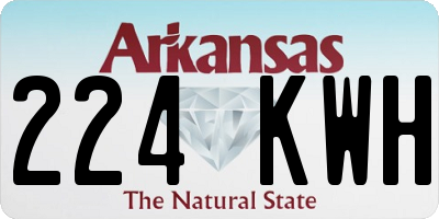 AR license plate 224KWH