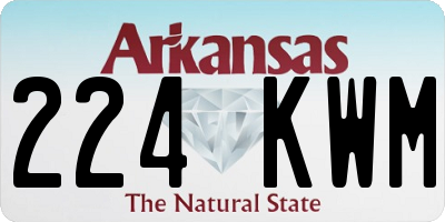 AR license plate 224KWM