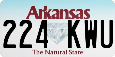 AR license plate 224KWU
