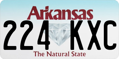 AR license plate 224KXC