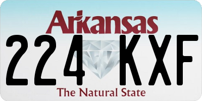 AR license plate 224KXF