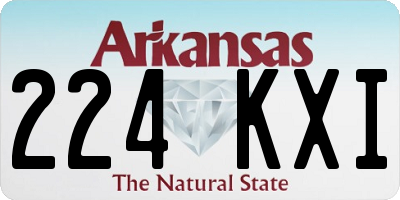 AR license plate 224KXI