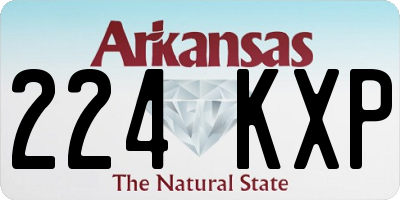 AR license plate 224KXP