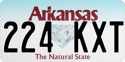 AR license plate 224KXT