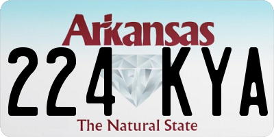AR license plate 224KYA