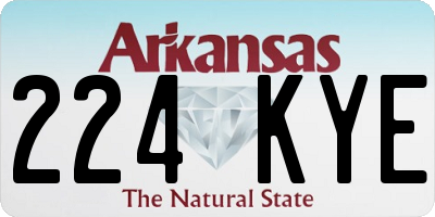 AR license plate 224KYE