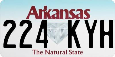AR license plate 224KYH