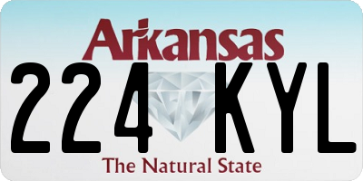 AR license plate 224KYL