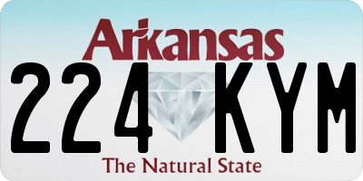 AR license plate 224KYM