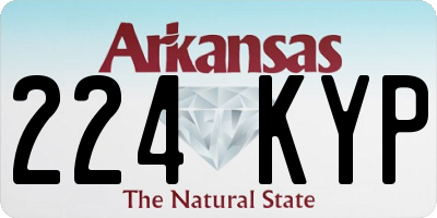 AR license plate 224KYP