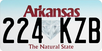 AR license plate 224KZB