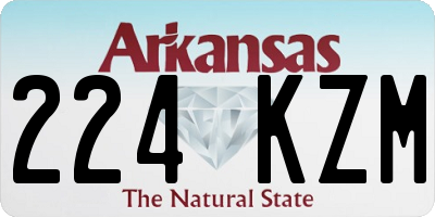 AR license plate 224KZM
