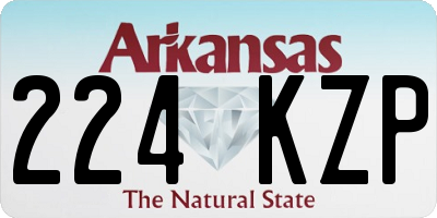 AR license plate 224KZP