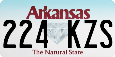 AR license plate 224KZS