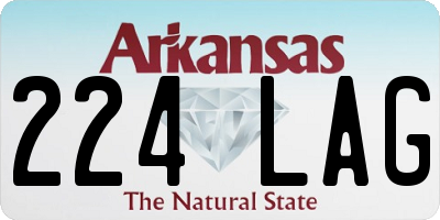 AR license plate 224LAG