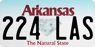 AR license plate 224LAS