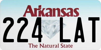 AR license plate 224LAT